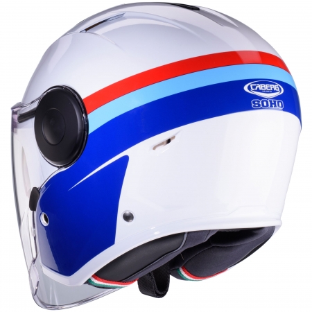 Caberg Helm | Soho | Zephir | weiß/blau-rot