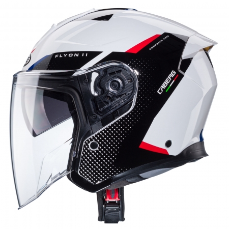 Caberg Helm Flyon II Boss weiß/schwarz-rot-blau