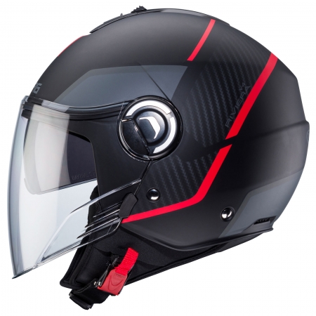 Caberg Helm Riviera V4 X Geo matt-schwarz/anthrazit-rot