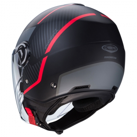 Caberg Helm Riviera V4 X Geo matt-schwarz/anthrazit-rot