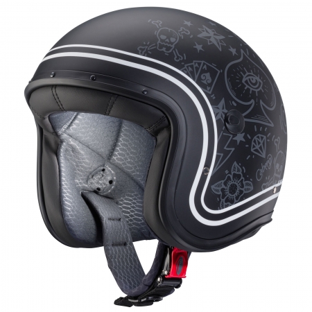 Caberg Helm Freeride Tattoo matt-schwarz/grau-weiß