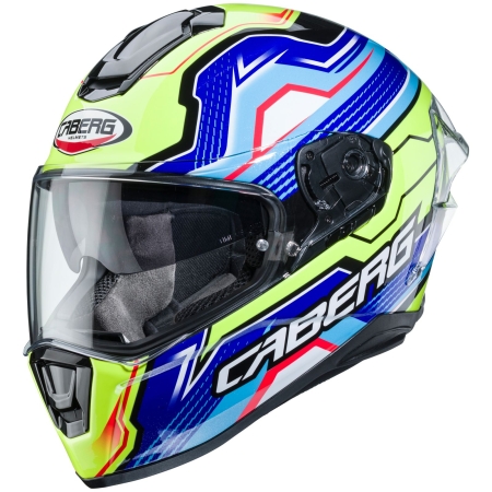 Caberg Helm Drift Evo LB29 schwarz/blau-fluo-gelb