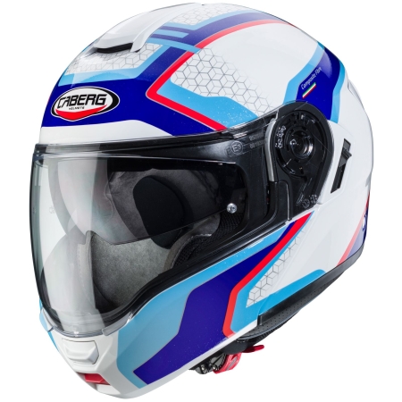 Caberg Helm Levo Sonar weiß/blau-rot
