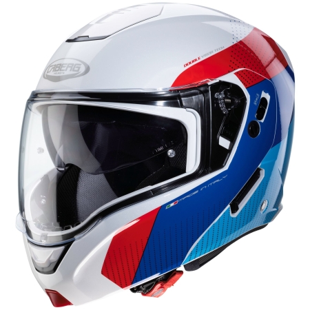 Caberg Helm Horus Scout weiß metallic/rot-blau