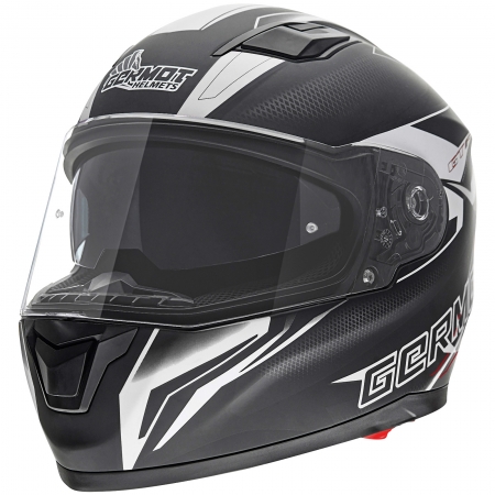 Germot Helm | GM 330 | matt-schwarz/weiß