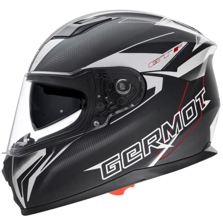 Germot Helm | GM 330 | matt-schwarz/weiß