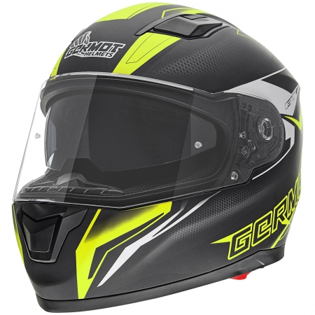 Germot Helm | GM 330 | matt-schwarz/fluo-gelb