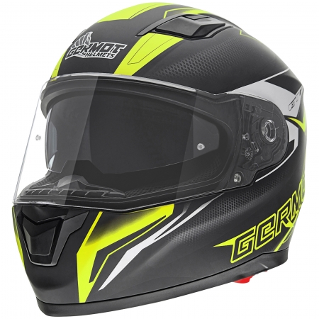 Germot Helm GM 330 matt-schwarz/fluo-gelb