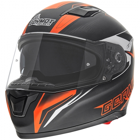 Germot Helm | GM 330 | matt-schwarz/orange