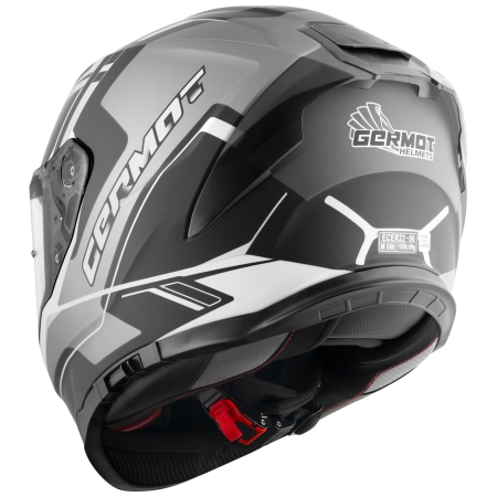 Germot Helm | GM 350 | matt-schwarz/grau-weiß