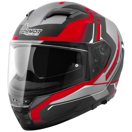Germot Helm | GM 350 | matt-schwarz/rot