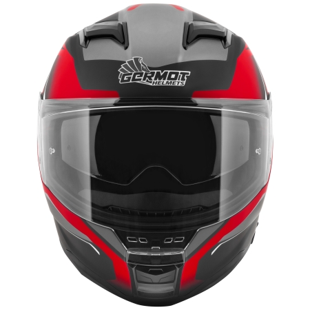 Germot Helm | GM 350 | matt-schwarz/rot