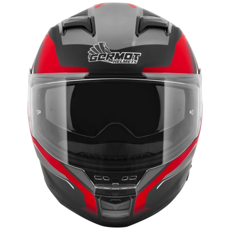 Germot Helm GM 350 matt-schwarz/rot