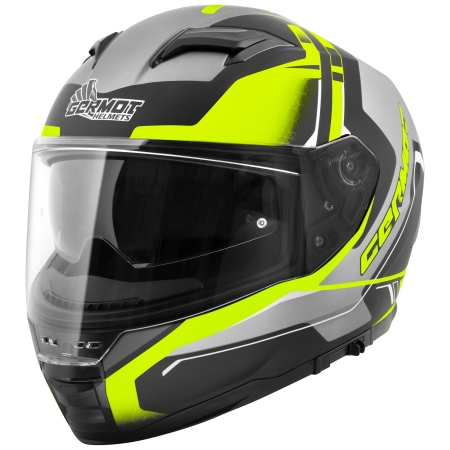 Germot Helm | GM 350 | matt-schwarz/fluo-gelb