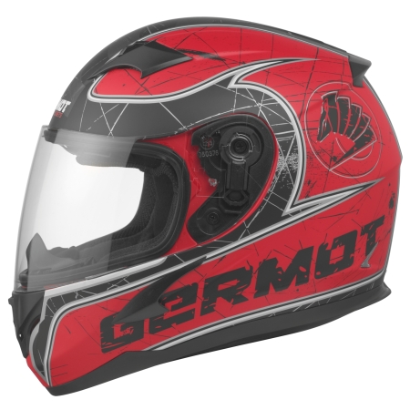 Germot Junior Helm GM 420 matt-rot/schwarz