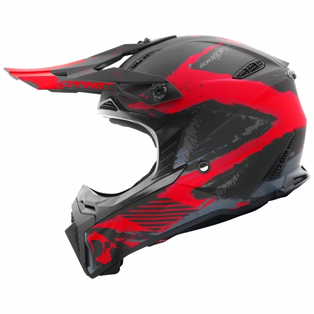 Germot Helm | GM 540 | matt-schwarz/rot