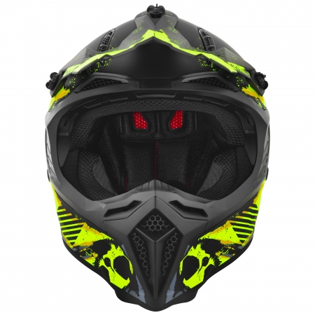 Germot Helm | GM 540 | matt-schwarz/fluo-gelb