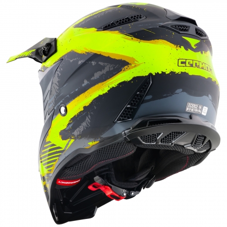 Germot Helm GM 540 matt-schwarz/fluo-gelb
