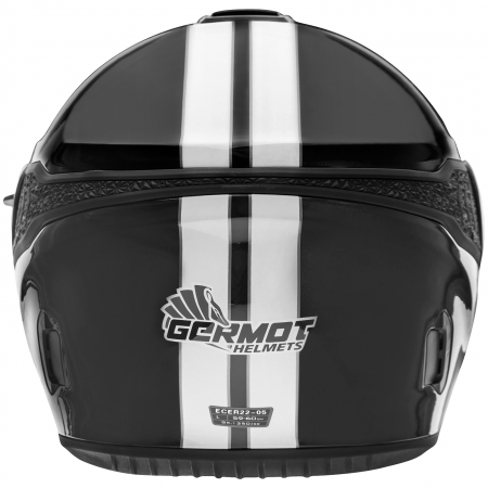 Germot Helm GM 660 schwarz/weiß