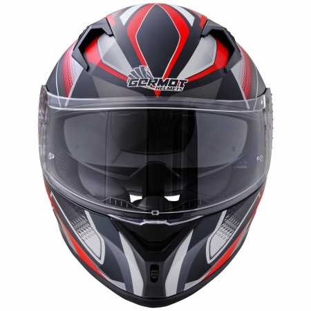 Germot Helm | GM 711 | matt-schwarz/rot