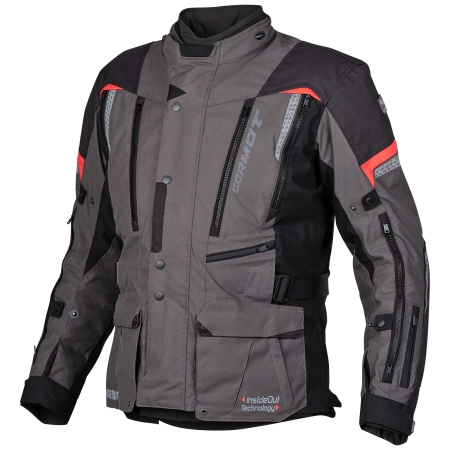 Germot Jacke InsideOut anthrazit/rot