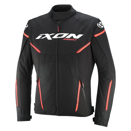 Ixon Textiljacke Striker 2 Herren, schwarz/weiß/rot - Größe S