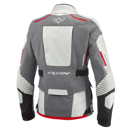 Ixon | Textiljacke | Midgard | Damen | grau/schwarz/rot