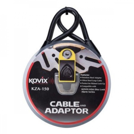 Kovix Sicherheitskabel und Adapterset für KD6 - 150 cm