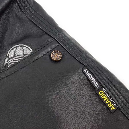 Trilobite Leder Leggings CE A Damen schwarz - L32