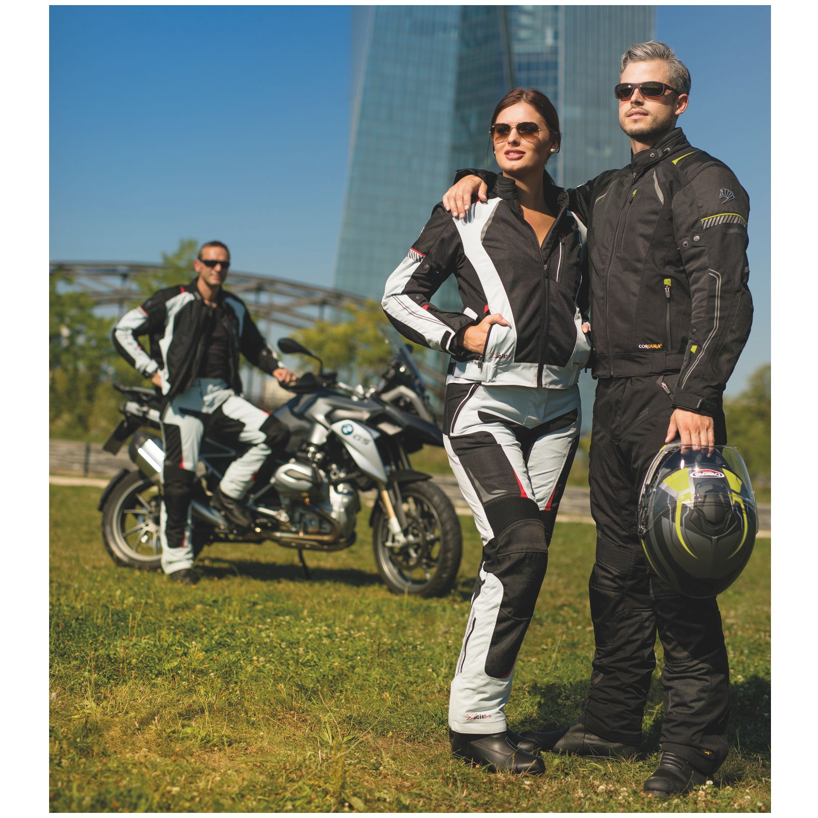 GERMOT Damen Motorradhose X-AIR EVO PRO schwarz wasserdicht Humax Cordura Gr 46D 