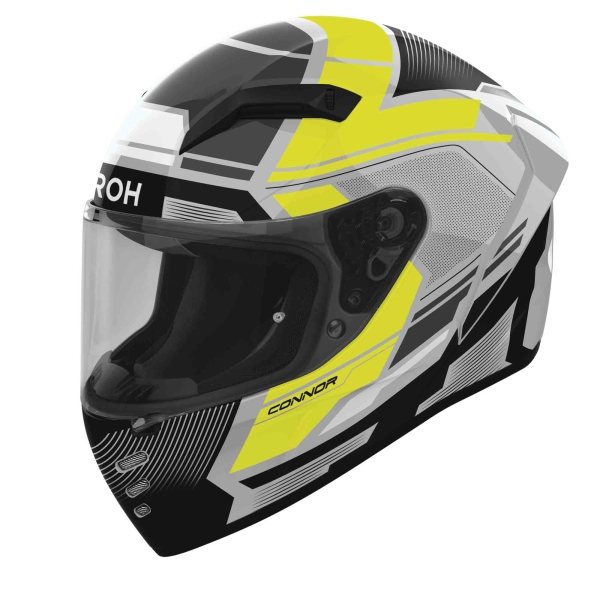 Airoh Helm | Connor | Ego | grau/schwarz-fluo-gelb