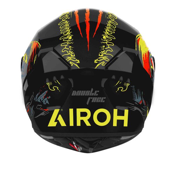 Airoh Helm | Connor | Doubleface | schwarz/fluo-gelb-rot-blau