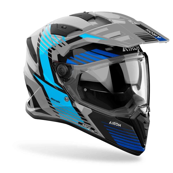 Airoh Helm | Bandit | Spicy | grau/schwarz-blau