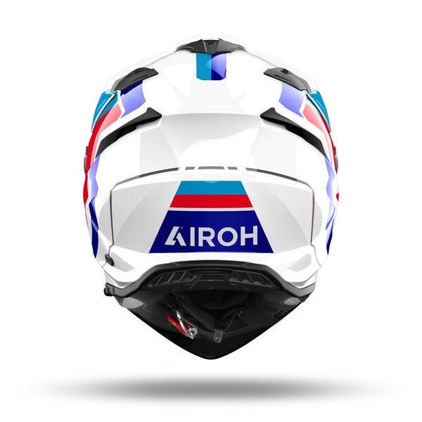Airoh Helm | Bandit | Horn | weiß/blau-rot