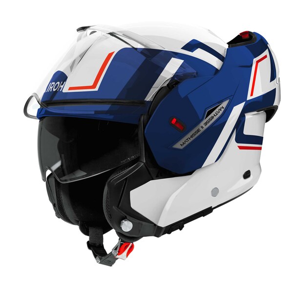 Airoh Helm | Mathisse II | Genius | weiß/blau-rot