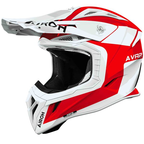 Airoh Helm | Aviator Ace 2 | Iron | weiß/rot
