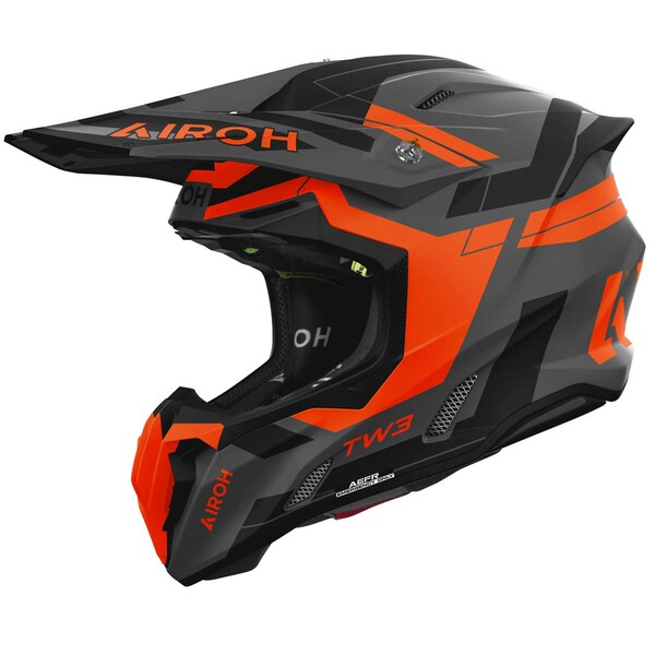 Airoh Helm | Twist 3 | Dynasty | matt-grau/schwarz-fluo-orange