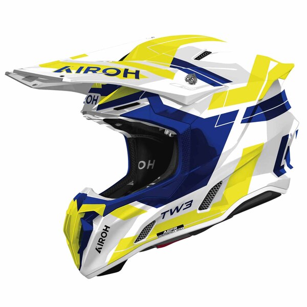 Airoh Helm | Twist 3 | Dynasty | weiß/blau-fluo-gelb