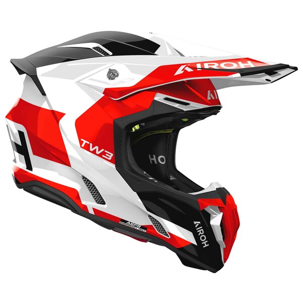Airoh Helm | Twist 3 | Fancy | weiß/schwarz-rot
