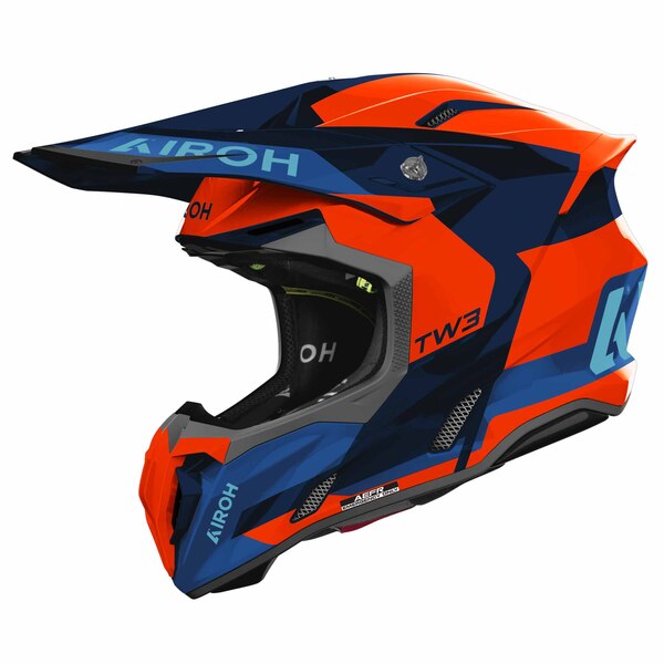 Airoh Helm | Twist 3 | Fancy | blau/fluo-orange