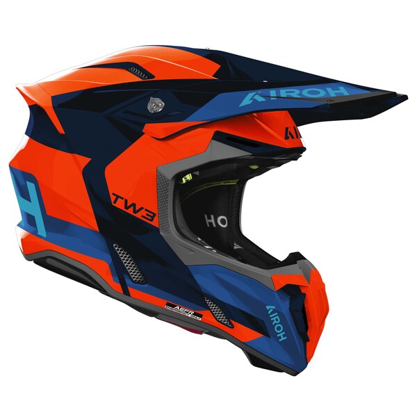 Airoh Helm | Twist 3 | Fancy | blau/fluo-orange
