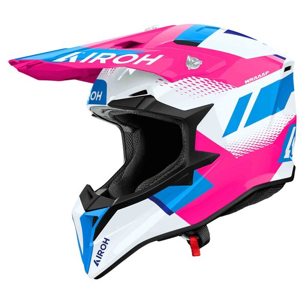 Airoh Helm | Wraaap | Vision | weiß/blau-pink