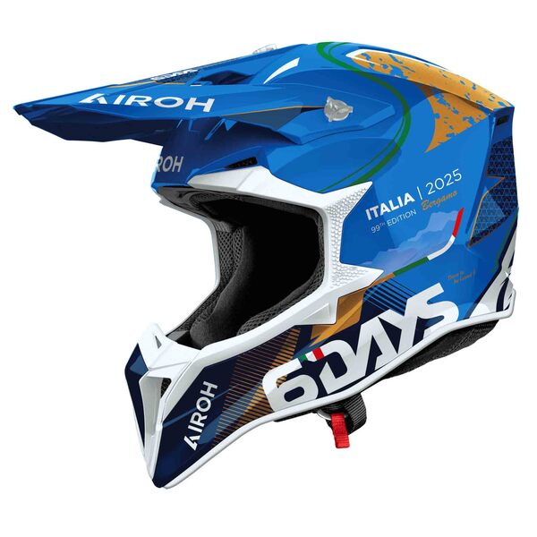 Airoh Helm | Wraaap | 6 Days Italy | weiß/blau