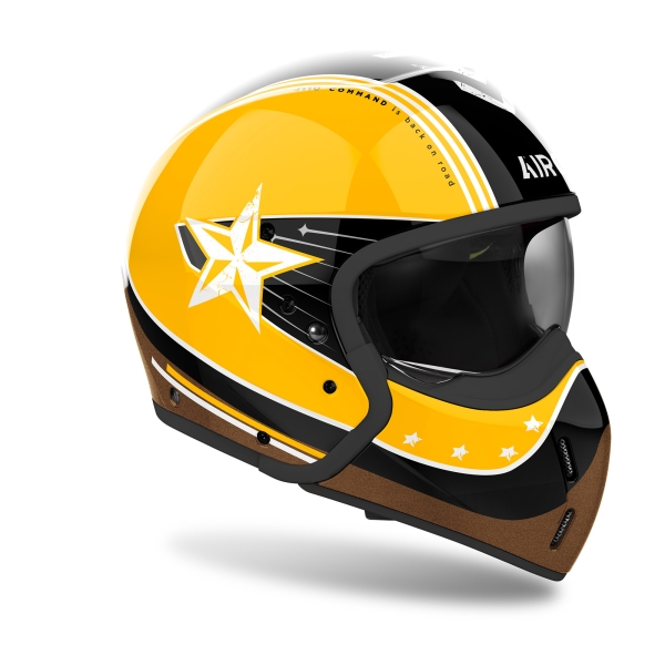 Airoh Helm | J 110 | Command | schwarz/gelb-weiß