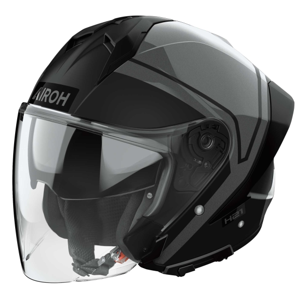 Airoh Helm | H 21 | Square | schwarz/grau