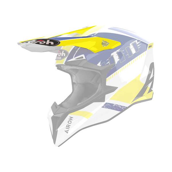 Airoh | Schild | Wraaap | Feel | weiß/blau-fluo-gelb