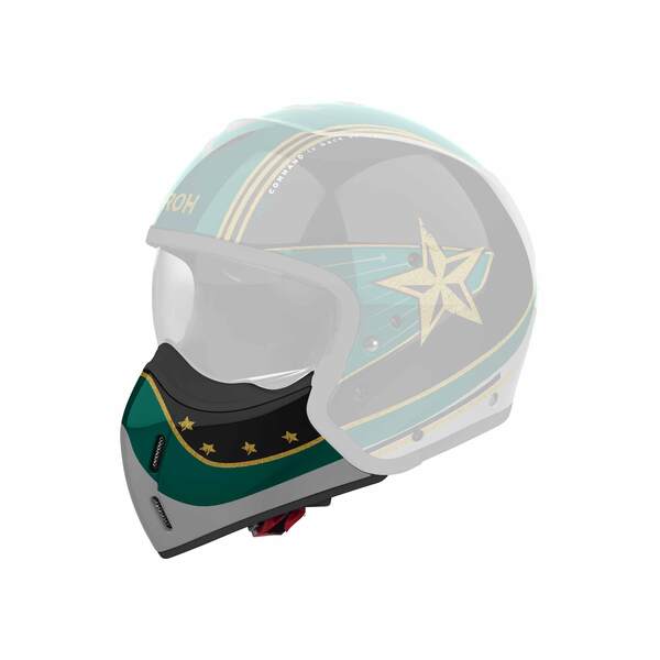 Airoh | Kinnteil | J 110 | Command | schwarz/mint-grün-gold