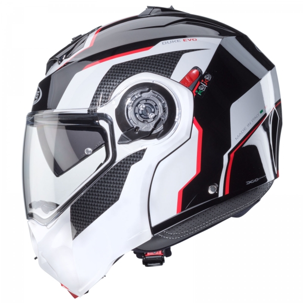 Caberg Helm | Duke Evo | Move | schwarz/weiß-rot