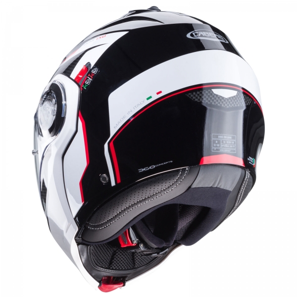 Caberg Helm | Duke Evo | Move | schwarz/weiß-rot