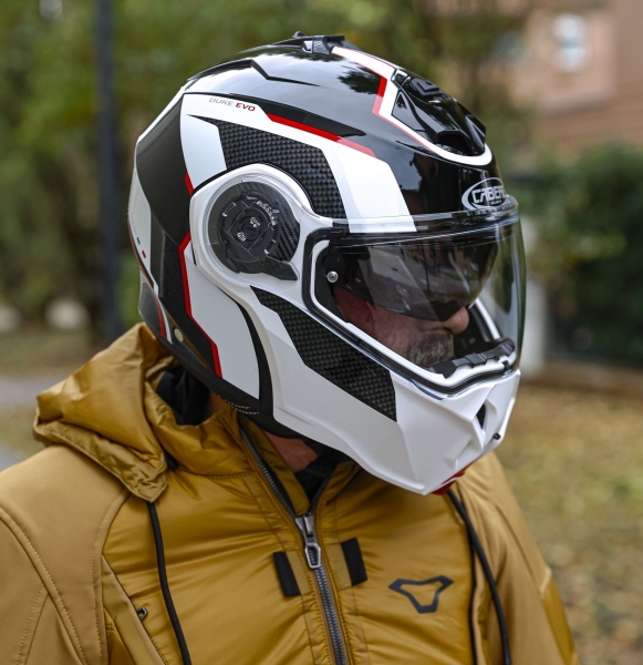 Caberg Helm | Duke Evo | Move | schwarz/weiß-rot